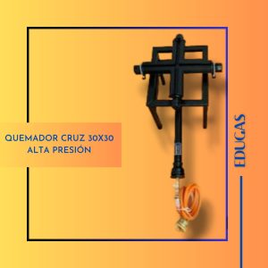 Quemador cruz 30x30cm efectivo de llama con llama lineal (para ollas de 200 a 350 L - Alta presión)